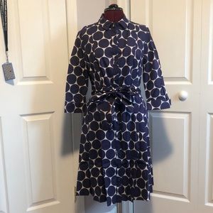 Boden Polka Dot Cotton Shirt Dress